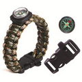 Multifunction Paracord Survival Bracelet with Compass